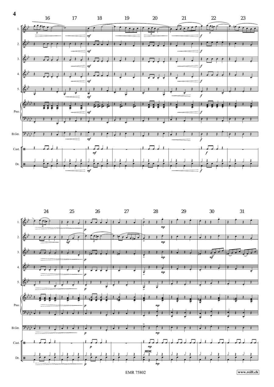 Gallito Gallito Clarinet Quintet scores gallery preview page 4