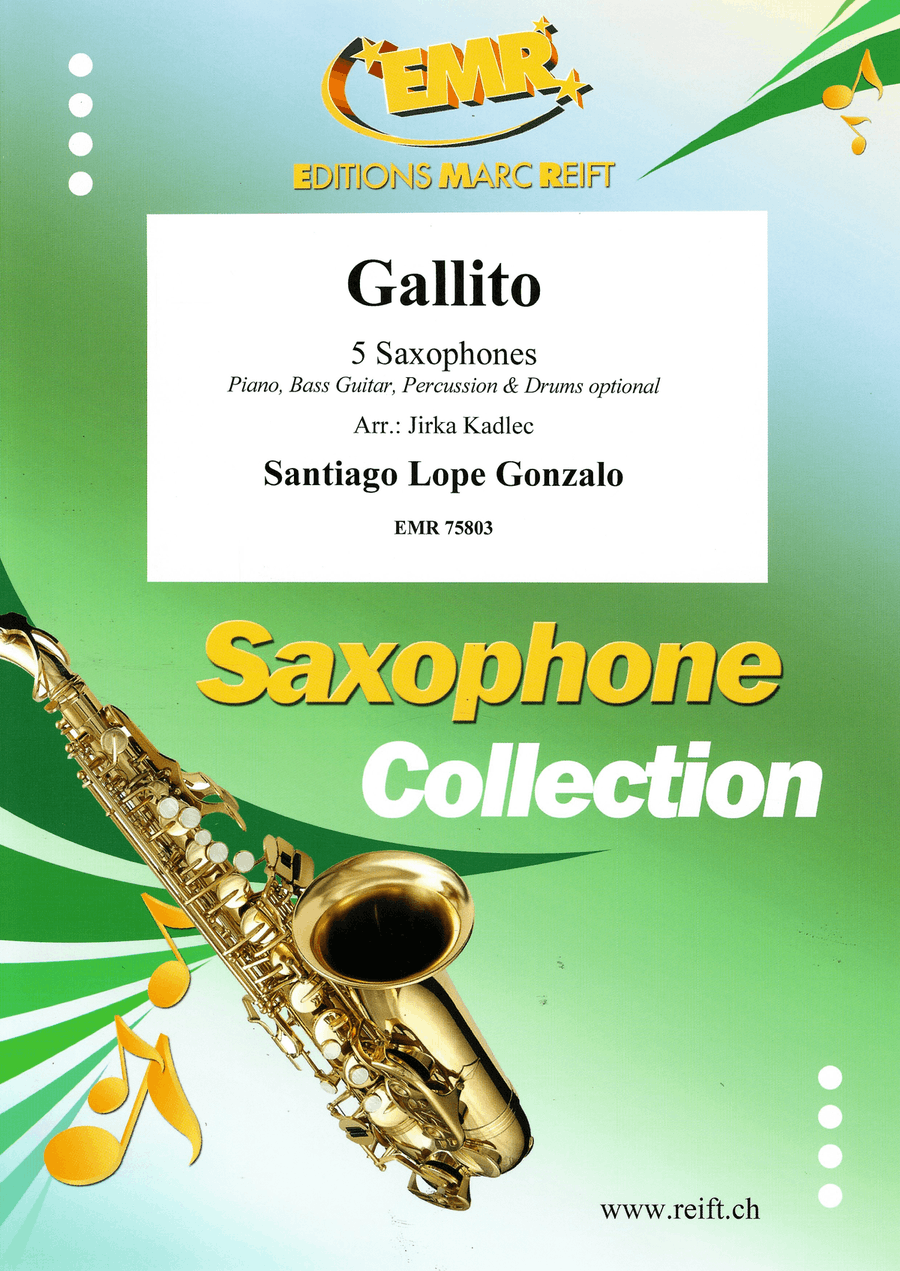 Gallito Gallito Saxophone Quintet scores gallery preview page 1