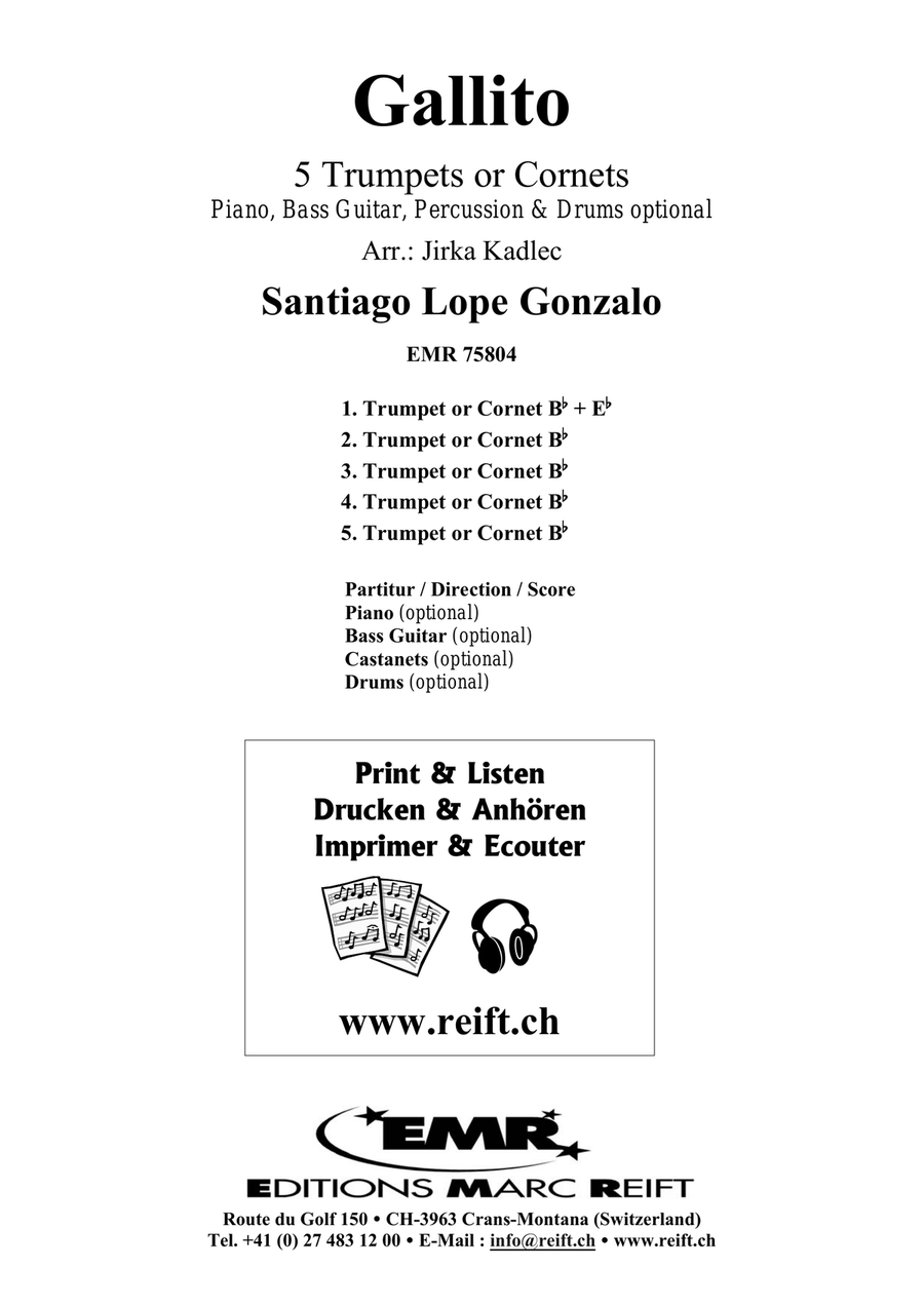 Gallito Gallito Cornet scores gallery preview page 2