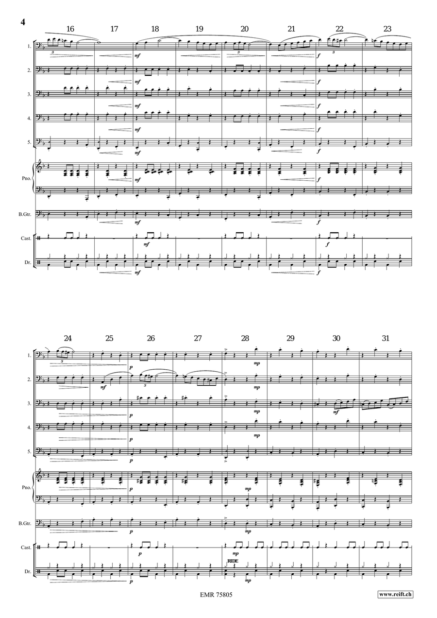 Gallito Gallito Trombone scores gallery preview page 4