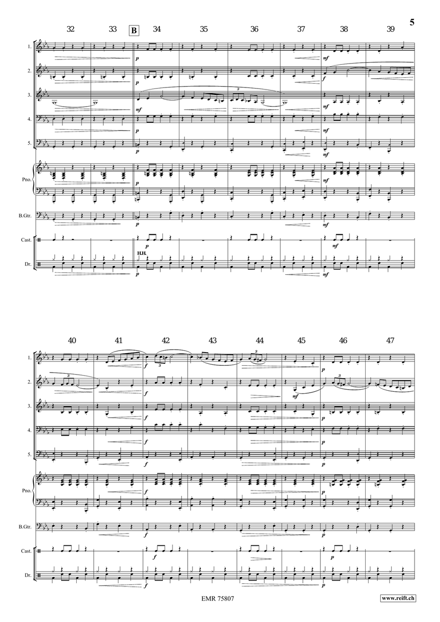 Gallito Gallito Brass Quintet scores gallery preview page 5