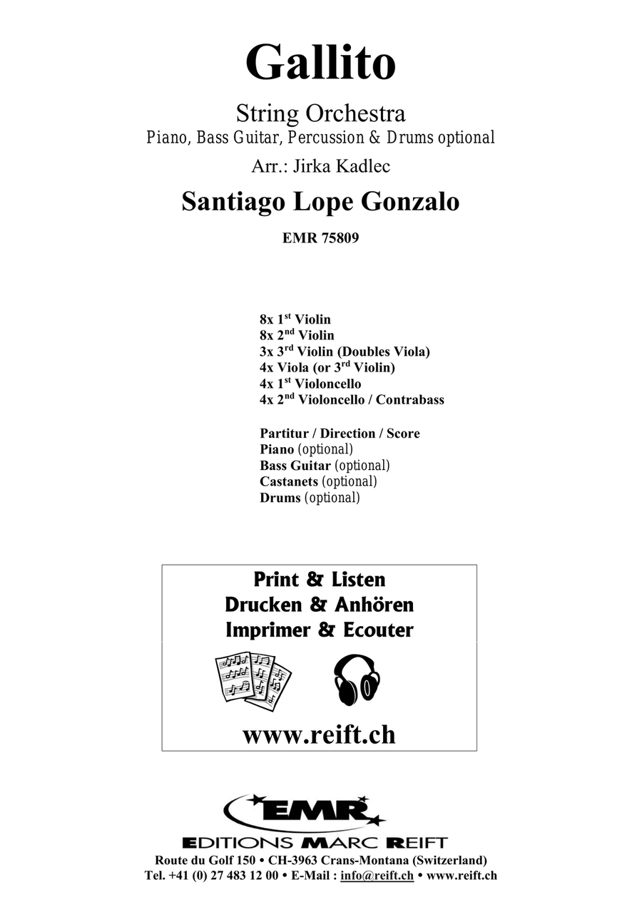 Gallito Gallito String Orchestra scores gallery preview page 2