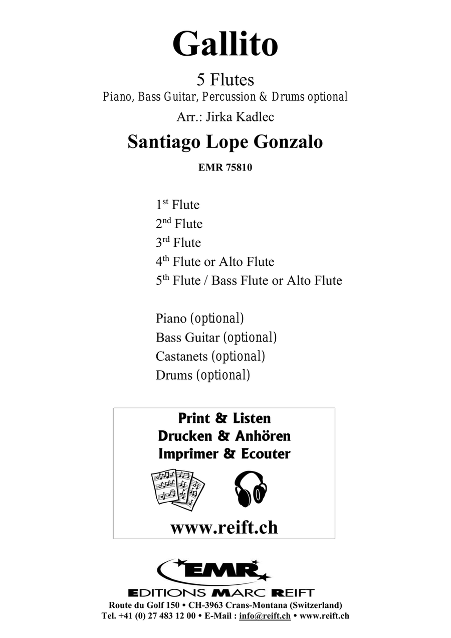 Gallito Gallito Flute scores gallery preview page 2