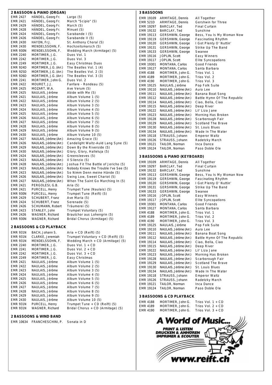 Gallito Gallito Bassoon scores gallery preview page 7