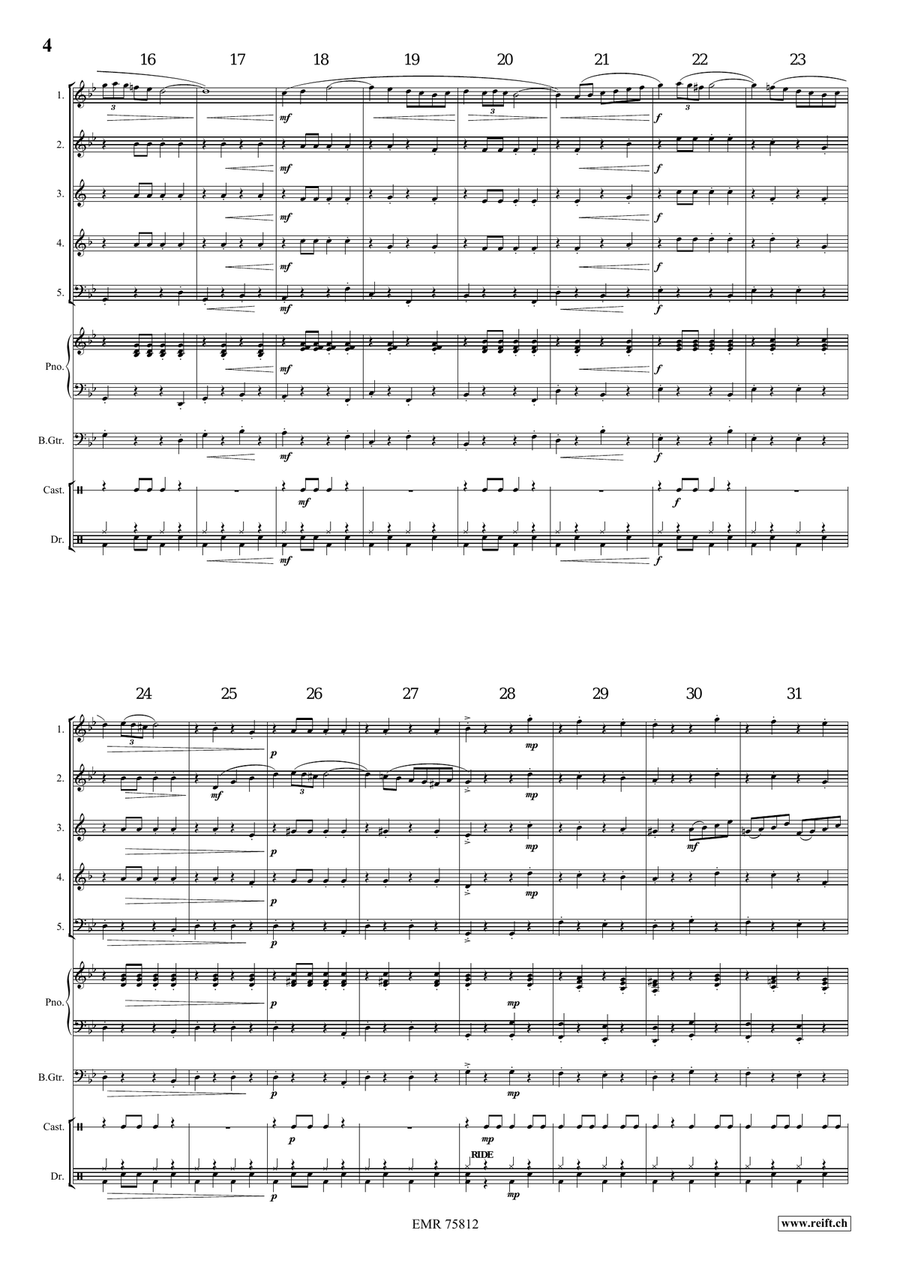 Gallito Gallito Woodwind Quintet scores gallery preview page 4