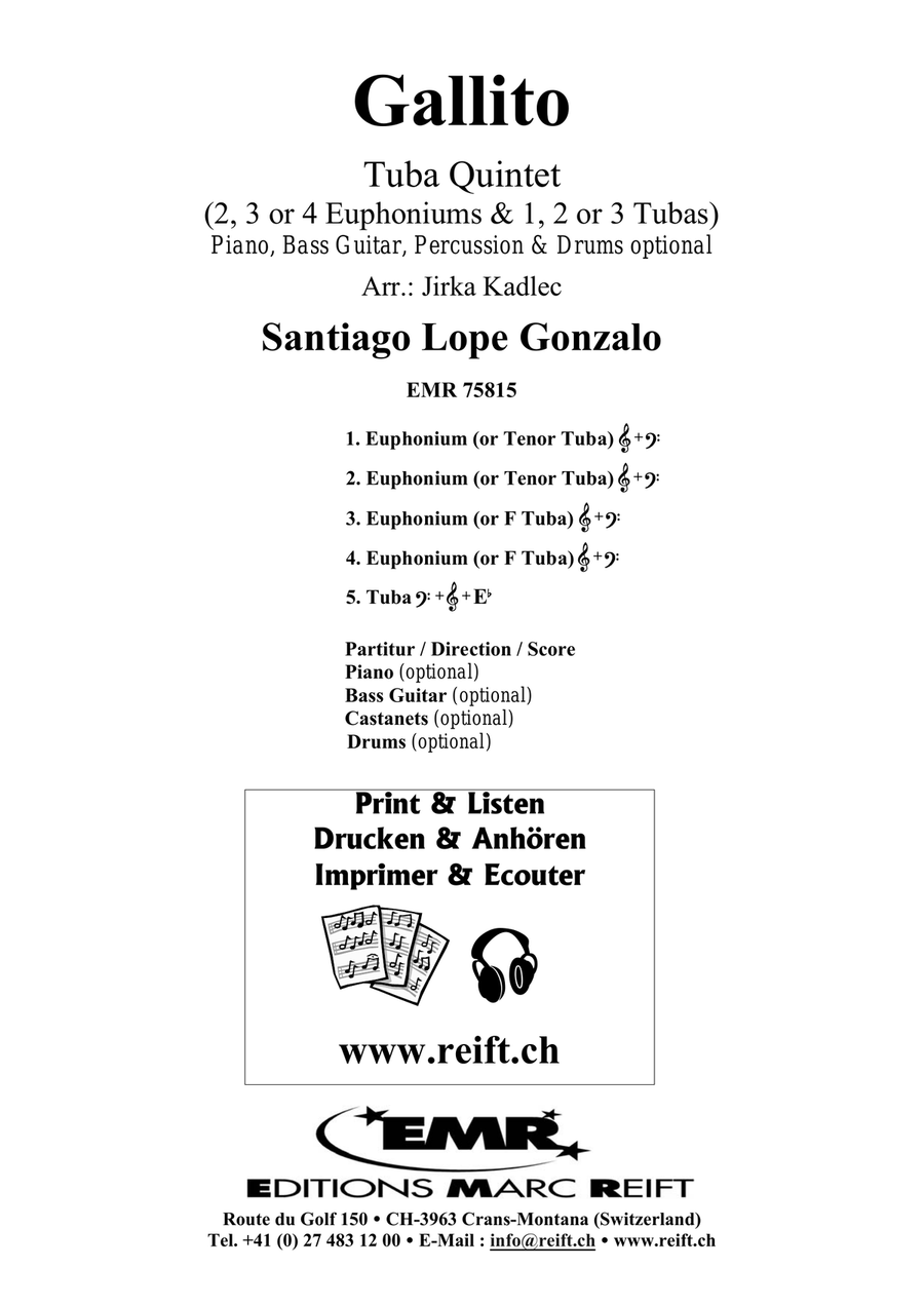 Gallito Gallito Tuba scores gallery preview page 2