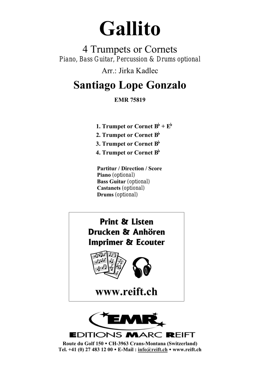 Gallito Gallito Cornet scores gallery preview page 2