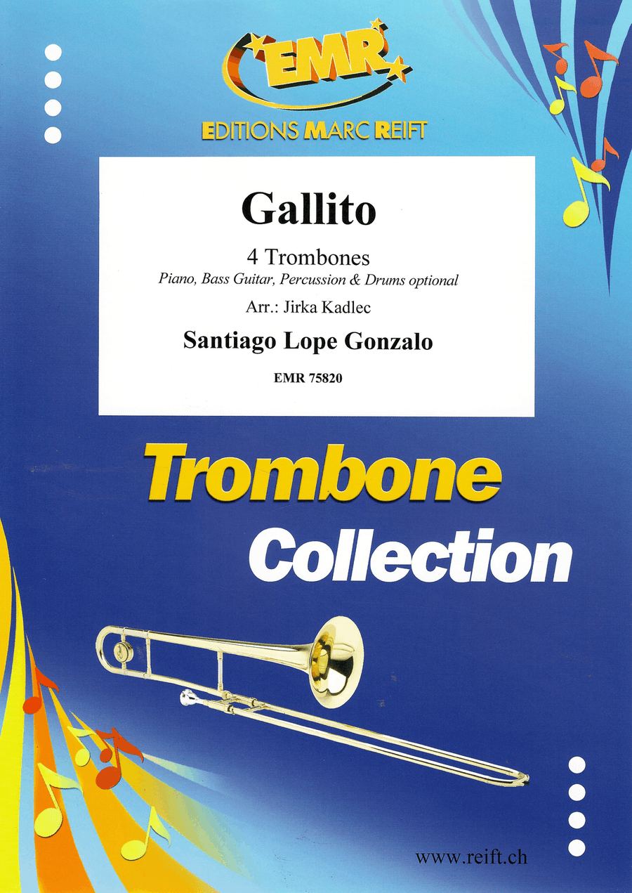 Gallito Gallito Trombone Quartet scores gallery preview page 1