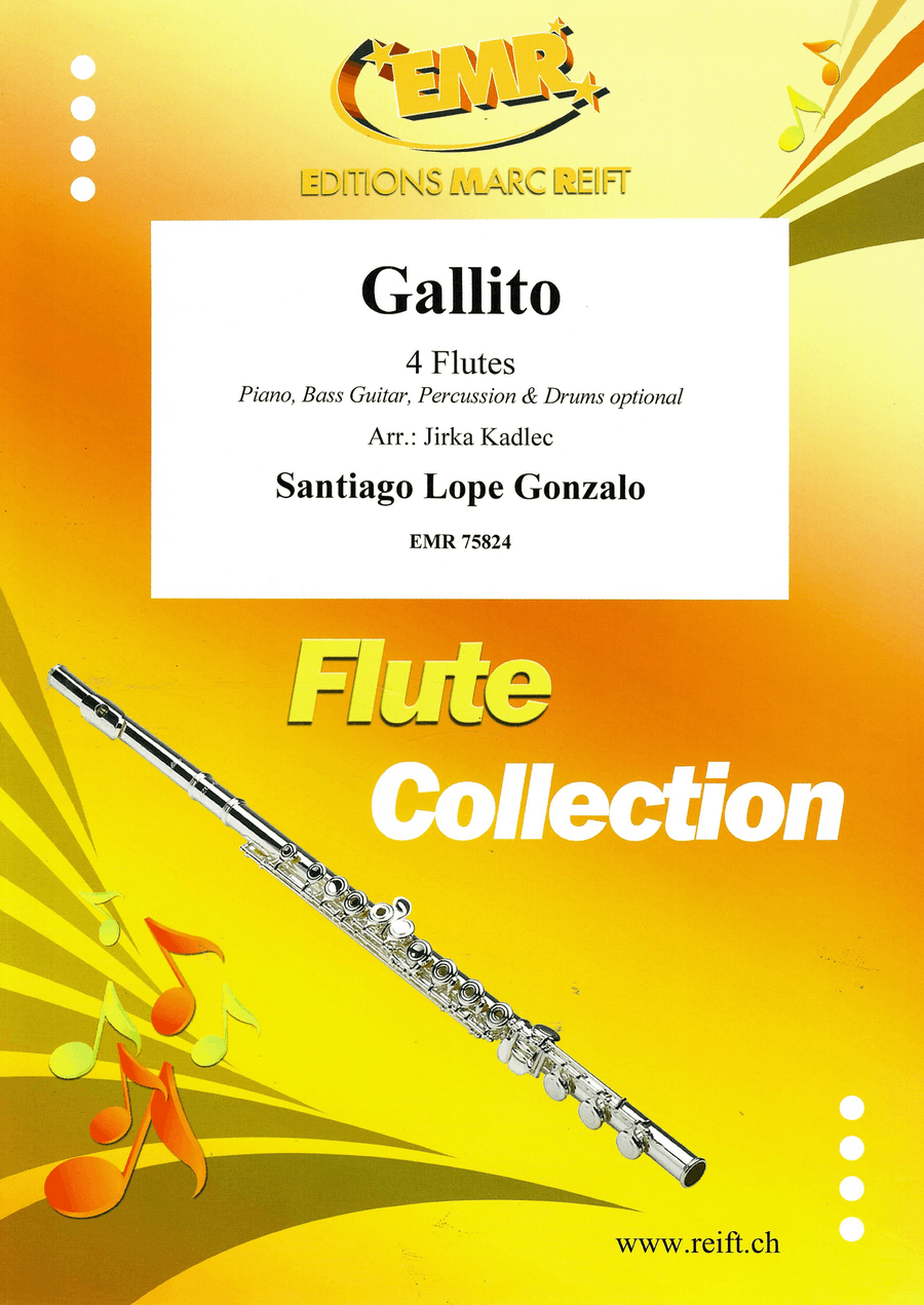 Gallito Gallito Flute Quartet scores gallery preview page 1