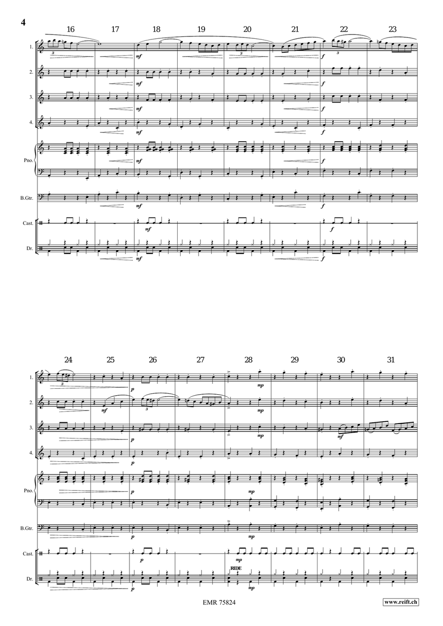 Gallito Gallito Flute Quartet scores gallery preview page 4