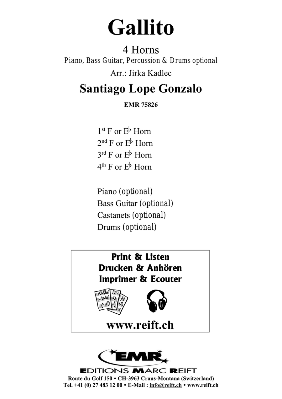 Gallito Gallito Horn scores gallery preview page 2