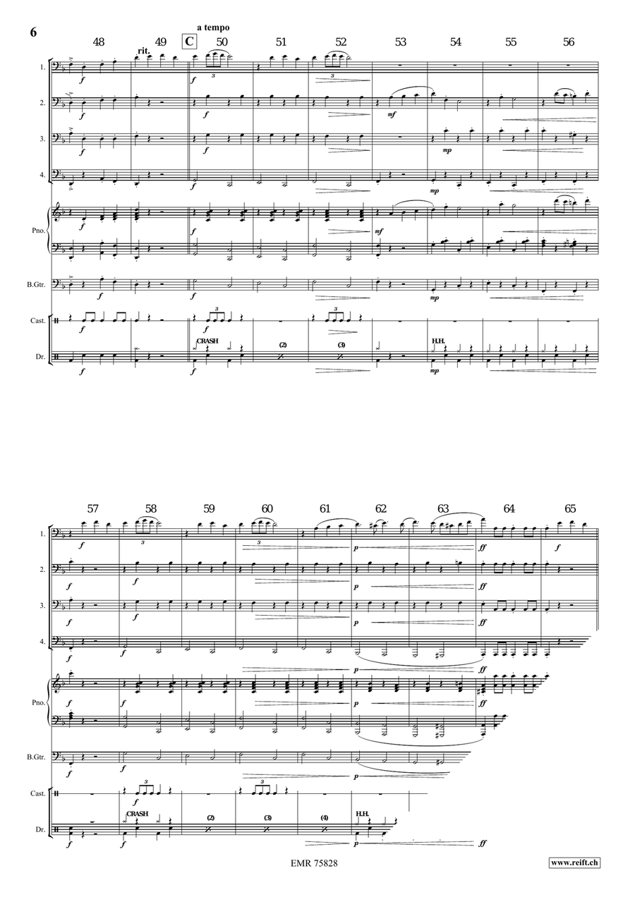 Gallito Gallito Tuba Quartet scores gallery preview page 6