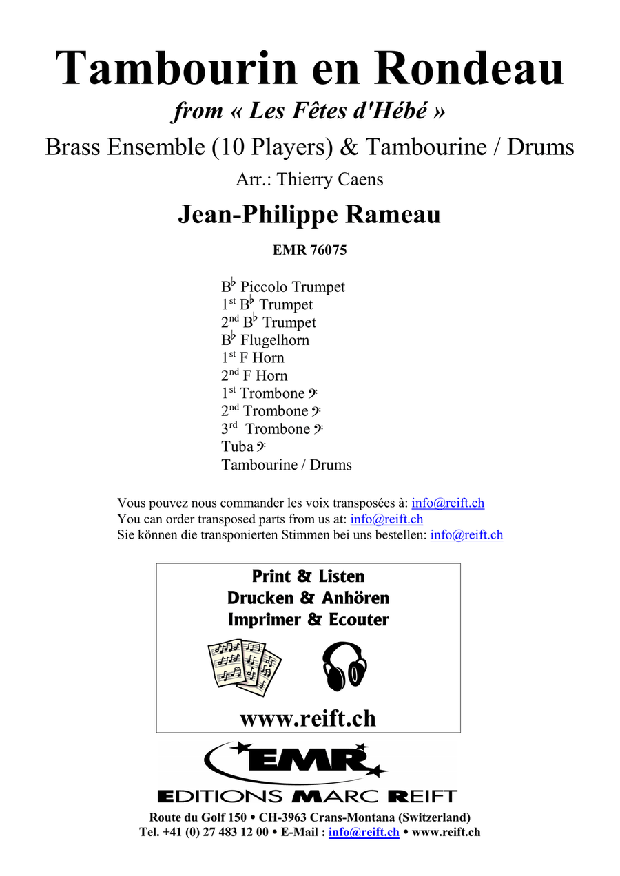 Tamourin en Rondeau Tamourin en Rondeau Drums scores gallery preview page 2