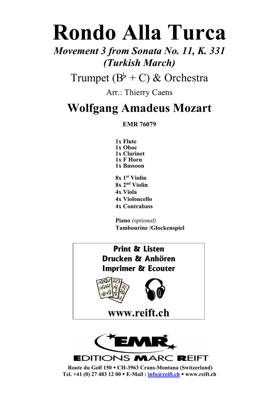 Rondo Alla Turca Rondo Alla Turca Orchestra scores gallery preview page 2