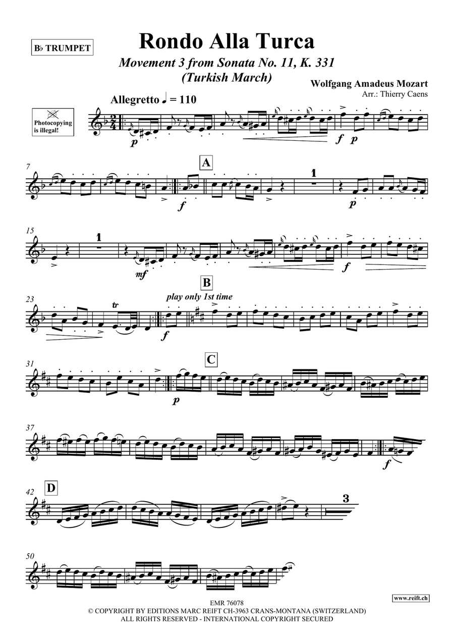 Rondo Alla Turca Rondo Alla Turca Orchestra scores gallery preview page 3