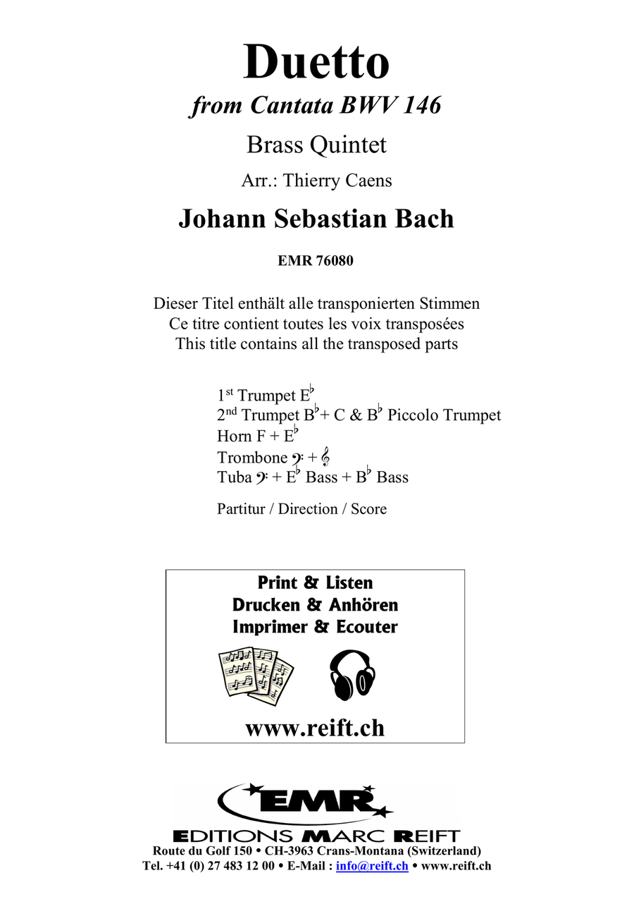 Duetto Duetto Brass Quintet scores gallery preview page 2