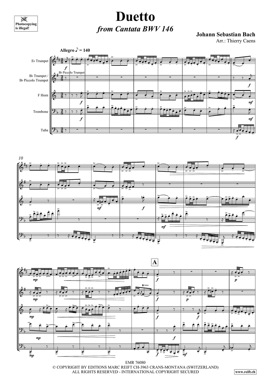 Duetto Duetto Brass Quintet scores gallery preview page 3