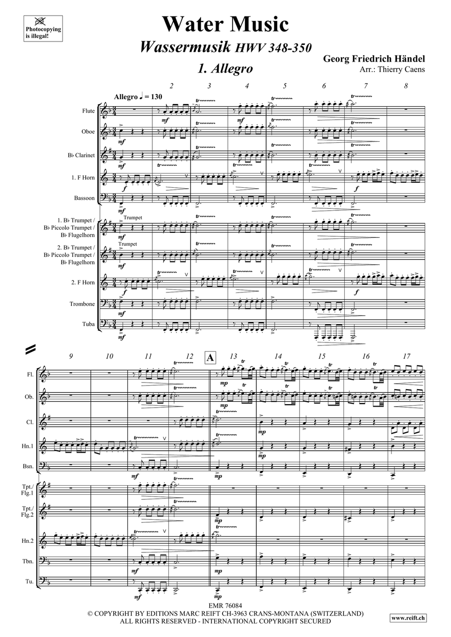 Water Music Water Music Brass Quintet scores gallery preview page 4