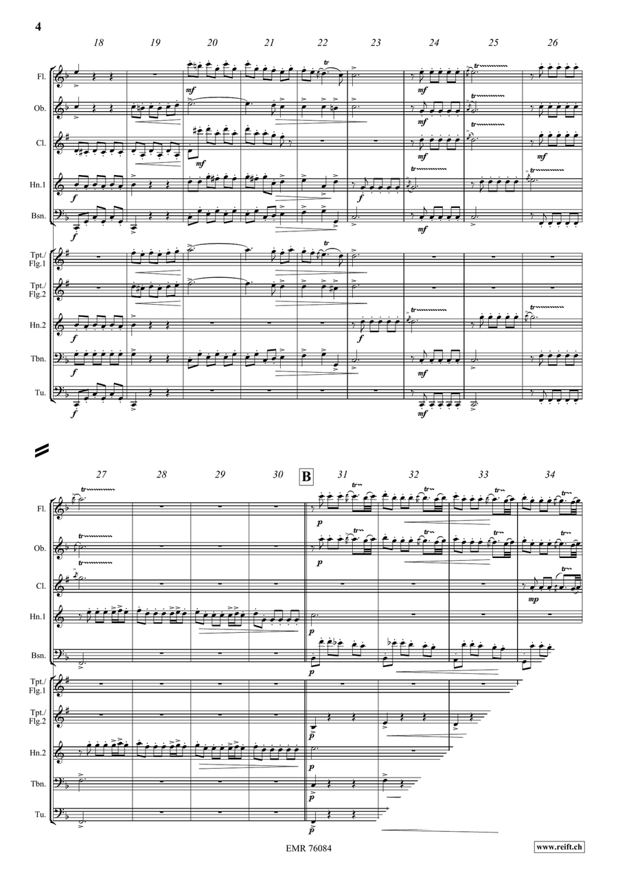 Water Music Water Music Brass Quintet scores gallery preview page 5