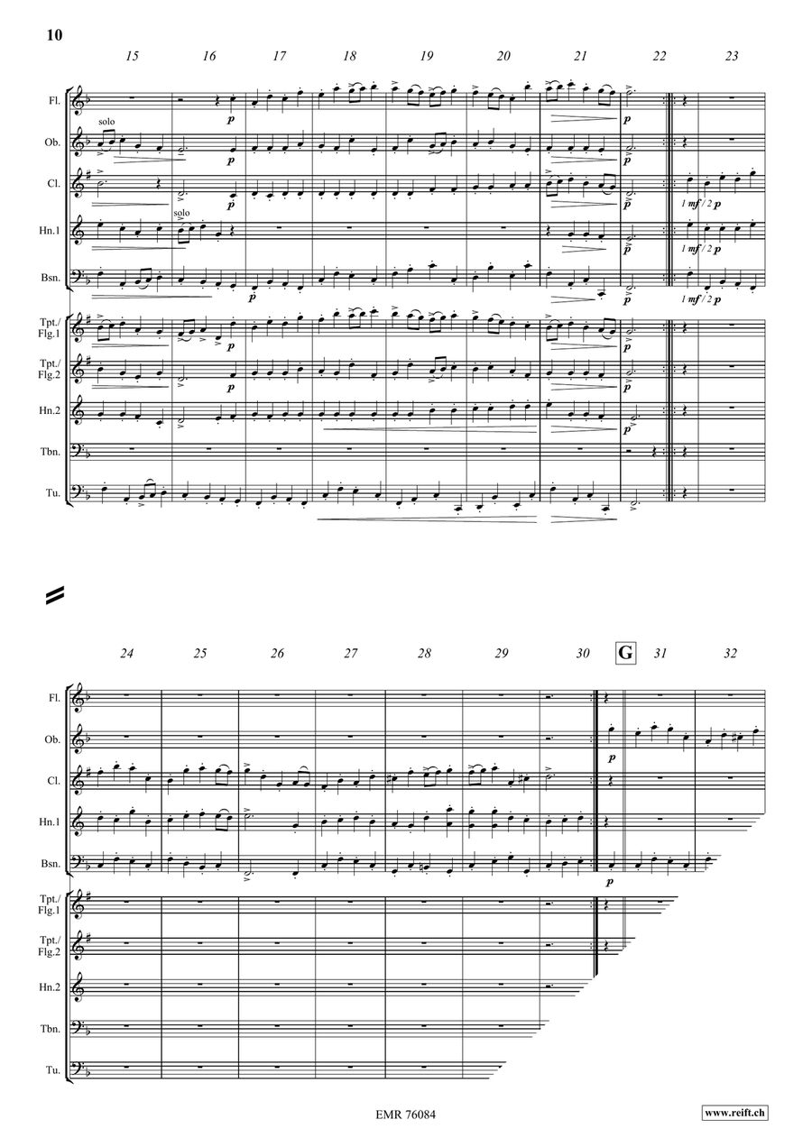 Water Music Water Music Brass Quintet scores gallery preview page 7