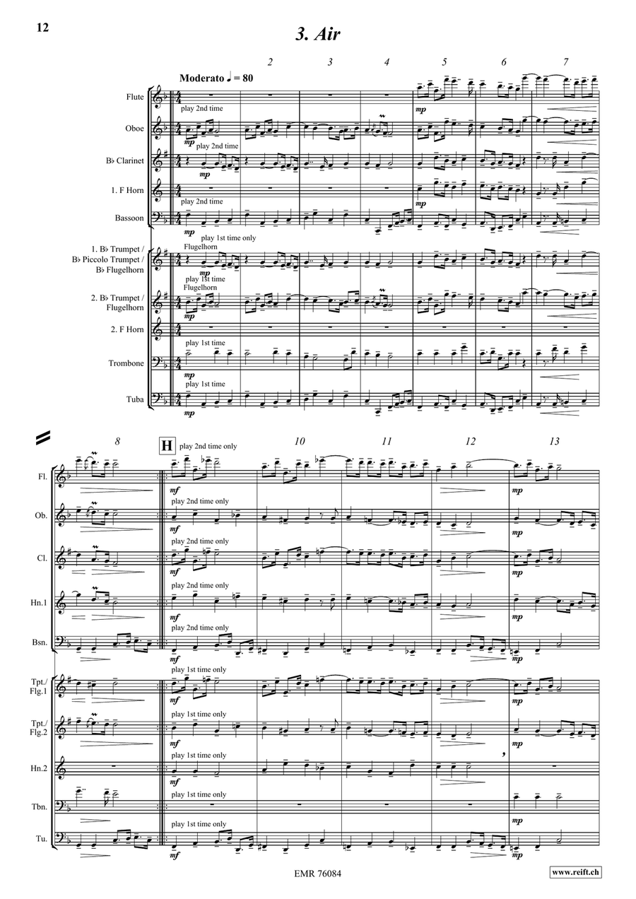 Water Music Water Music Brass Quintet scores gallery preview page 8