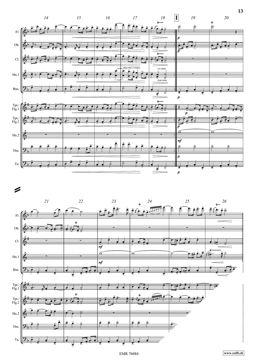 Water Music Water Music Brass Quintet scores gallery preview page 9