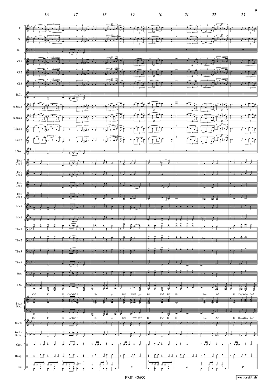Por Una Cabeza Por Una Cabeza Concert Band scores gallery preview page 6