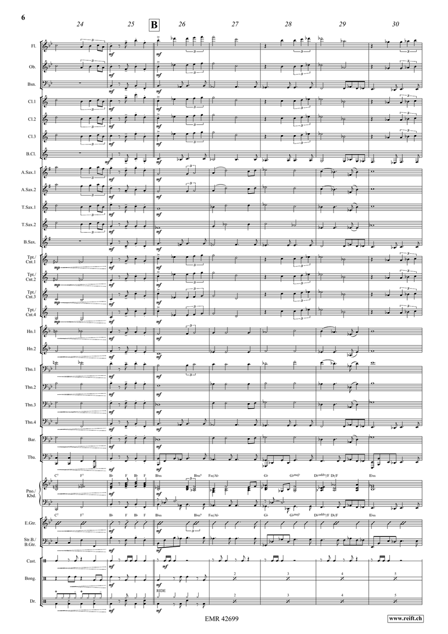 Por Una Cabeza Por Una Cabeza Concert Band scores gallery preview page 7