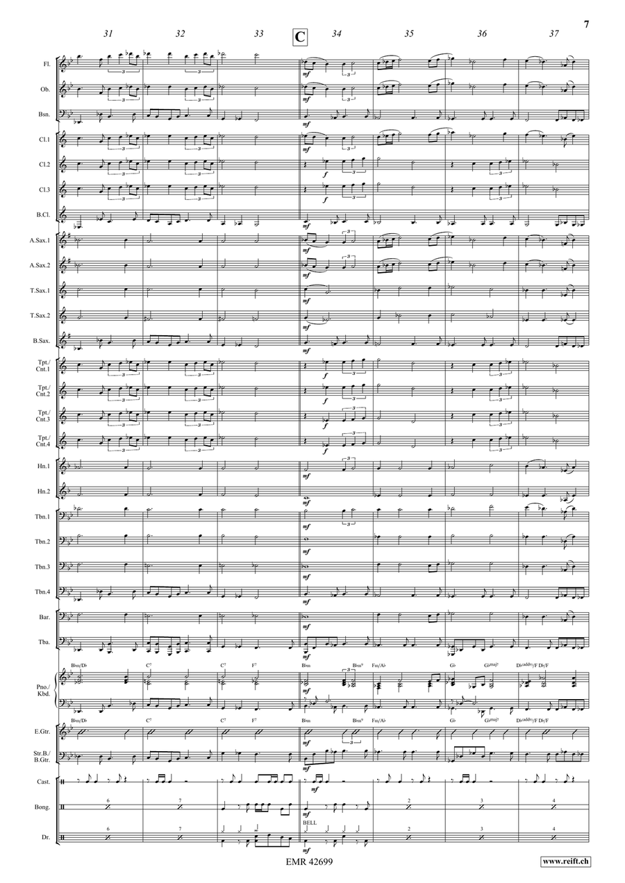 Por Una Cabeza Por Una Cabeza Concert Band scores gallery preview page 8