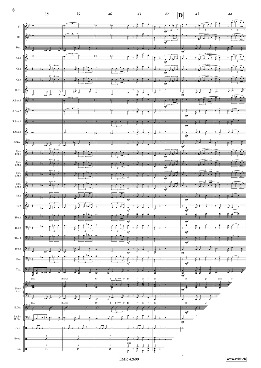 Por Una Cabeza Por Una Cabeza Concert Band scores gallery preview page 9