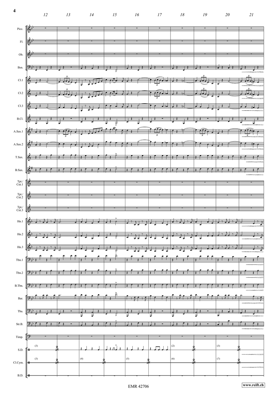 La Toma del Gurugú La Toma del Gurugú Concert Band scores gallery preview page 4
