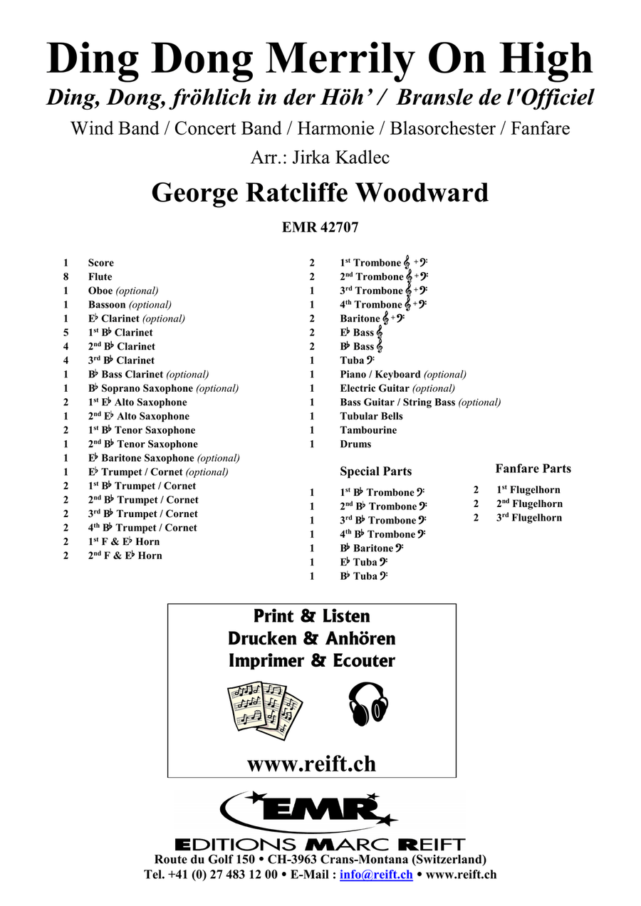 Ding Dong Merrily On High Concert Band scores gallery preview page 2