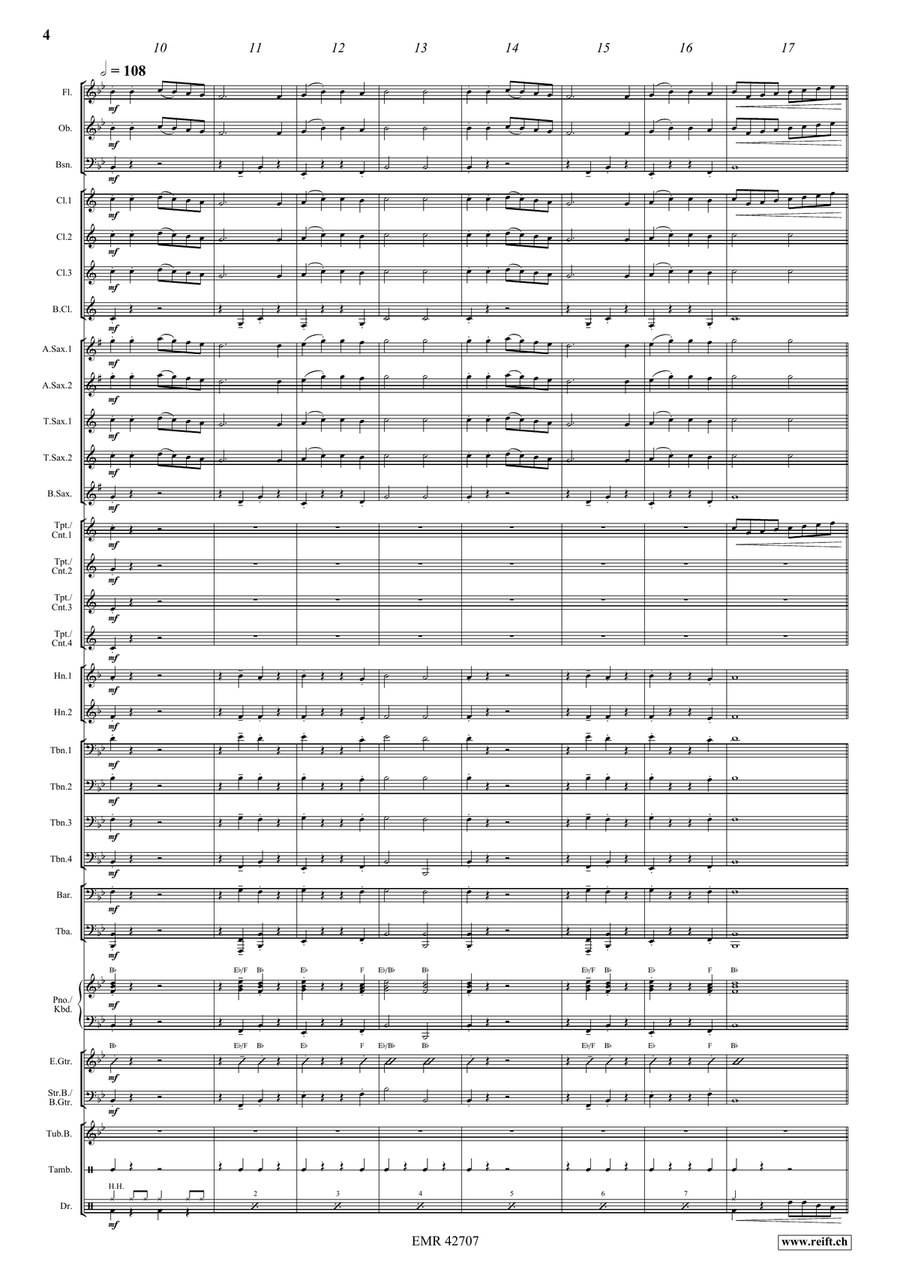 Ding Dong Merrily On High Concert Band scores gallery preview page 5
