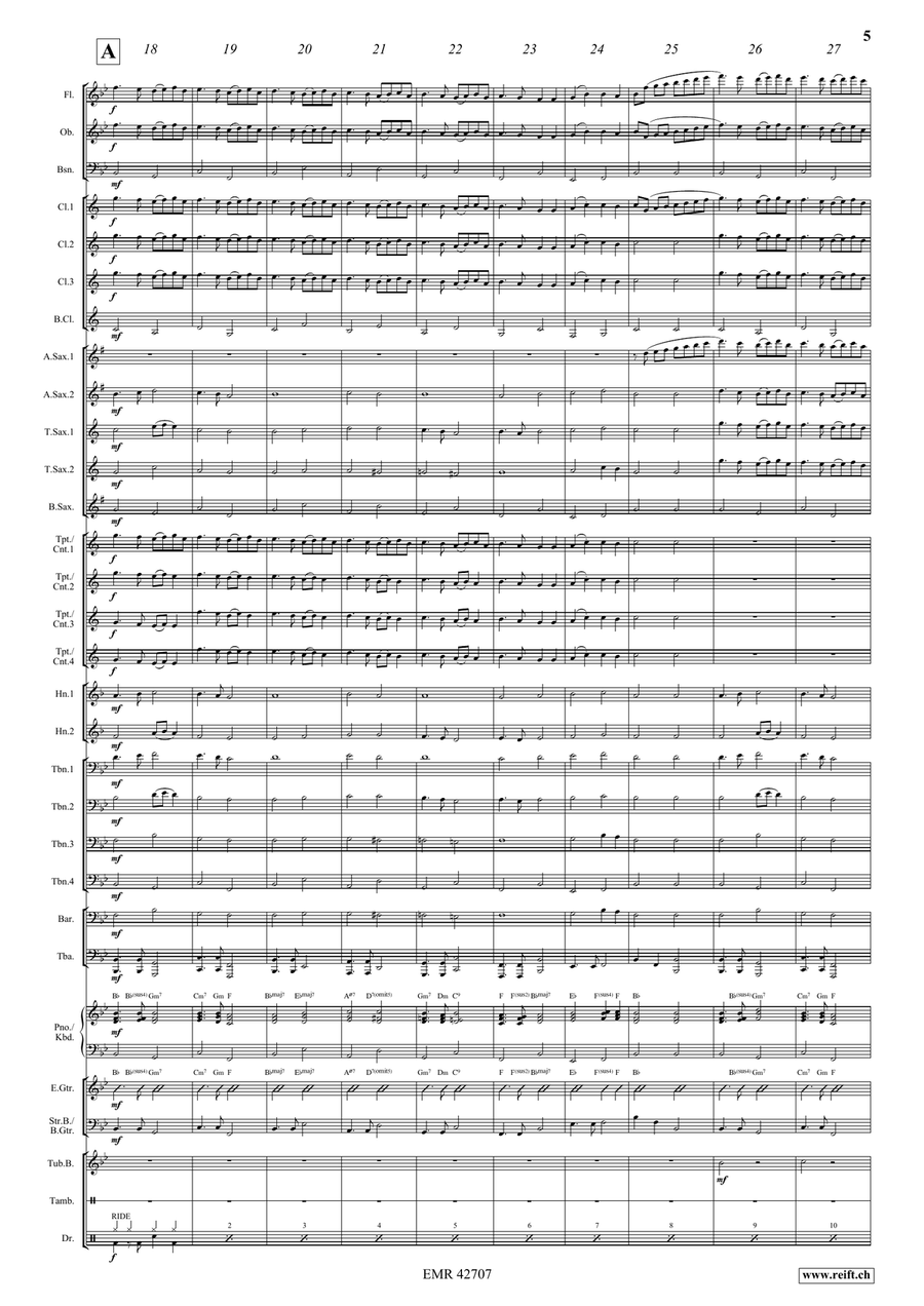 Ding Dong Merrily On High Concert Band scores gallery preview page 6