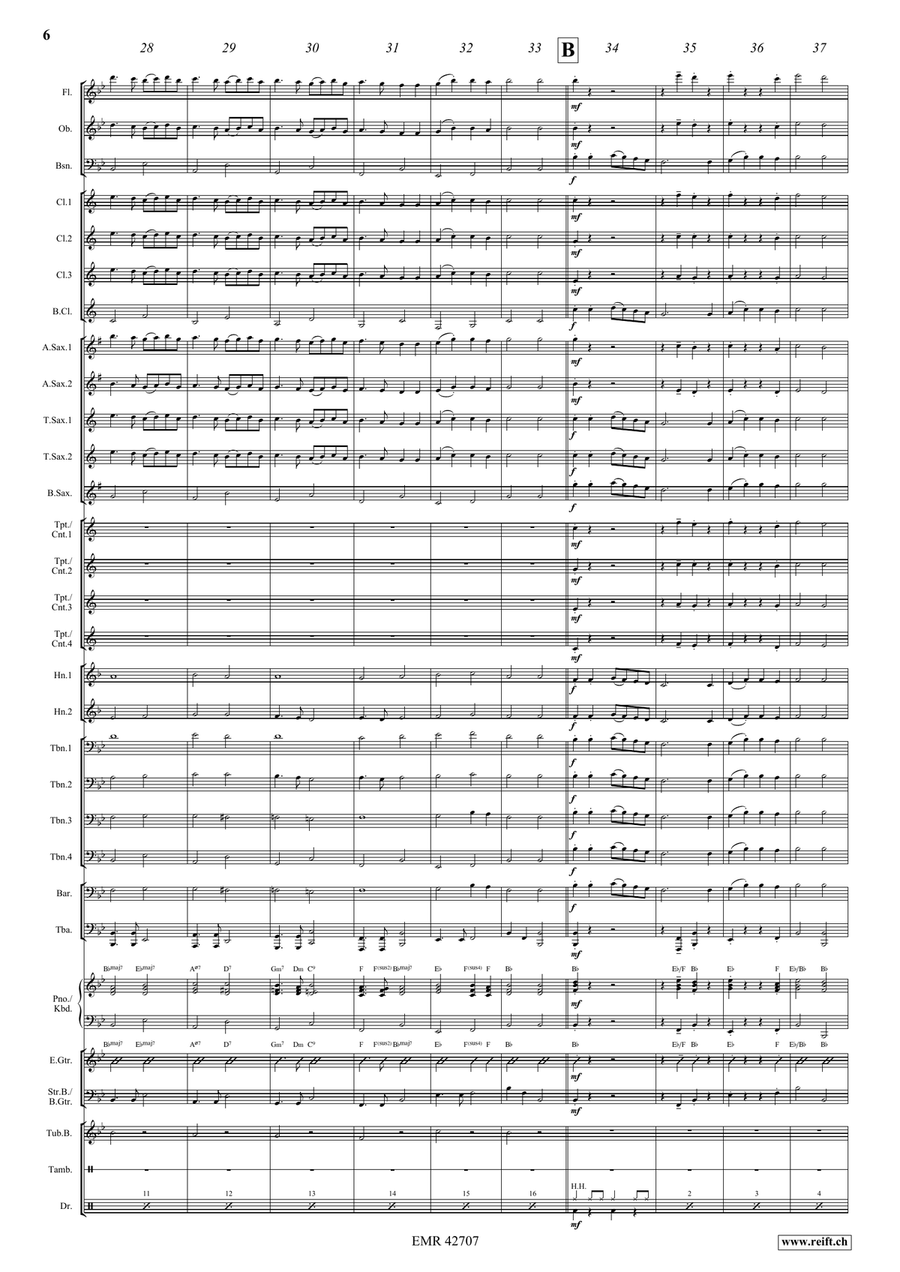 Ding Dong Merrily On High Concert Band scores gallery preview page 7