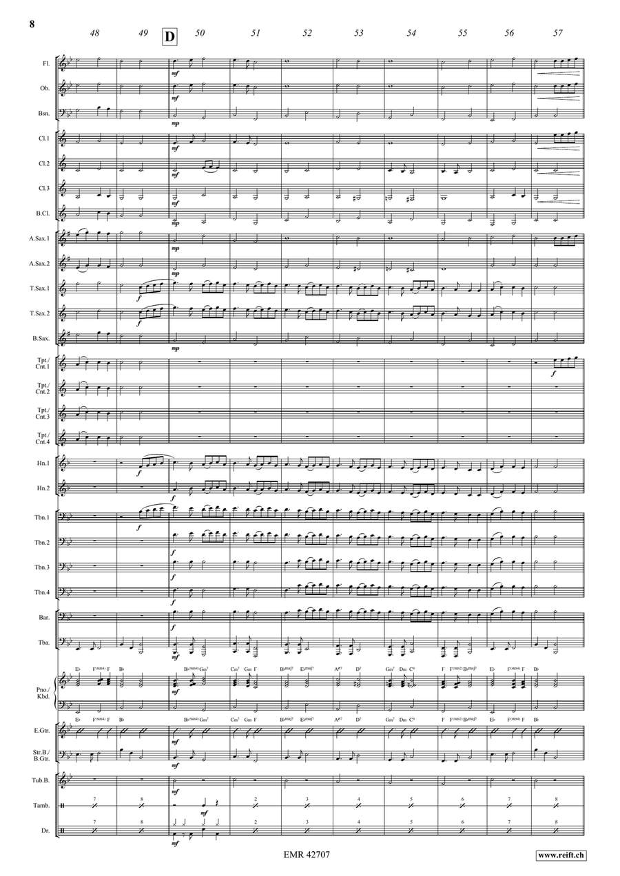 Ding Dong Merrily On High Concert Band scores gallery preview page 9