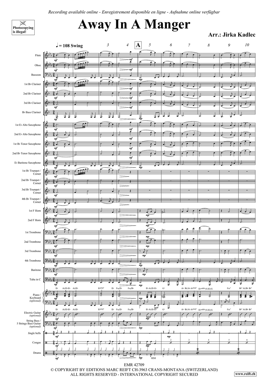 Away In A Manger Away In A Manger Concert Band scores gallery preview page 4