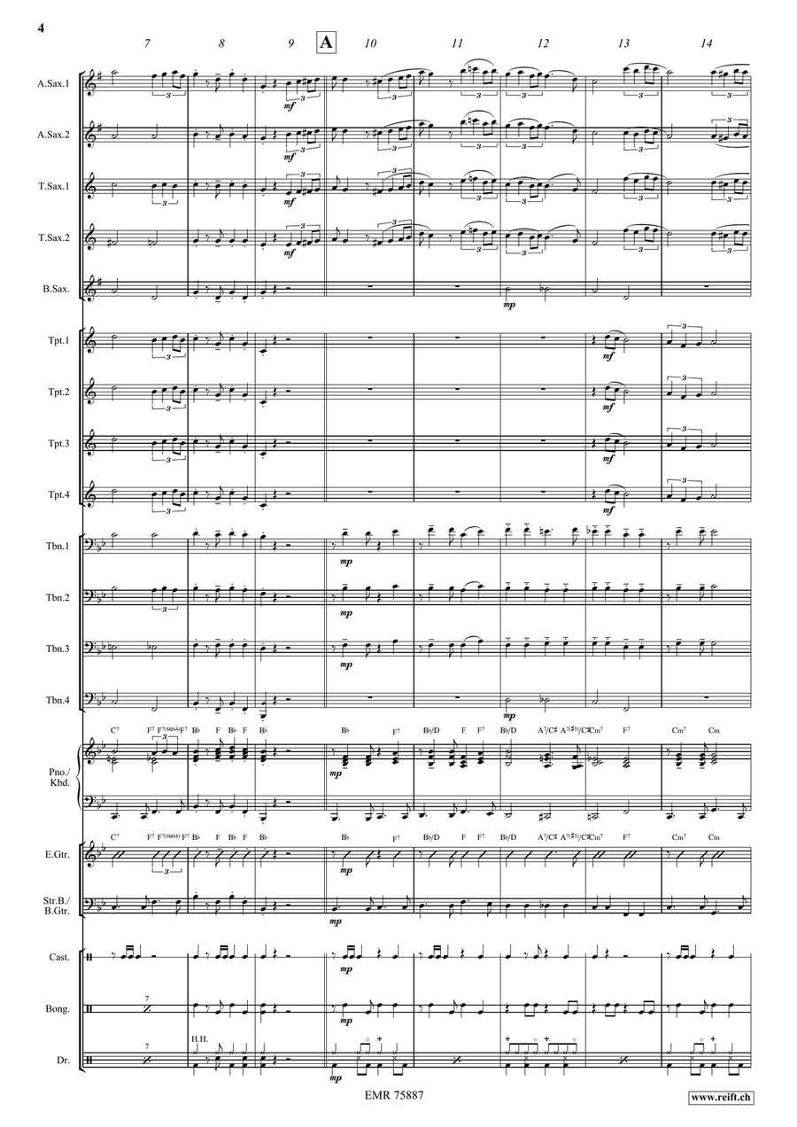 Por Una Cabeza Por Una Cabeza Big Band scores gallery preview page 5