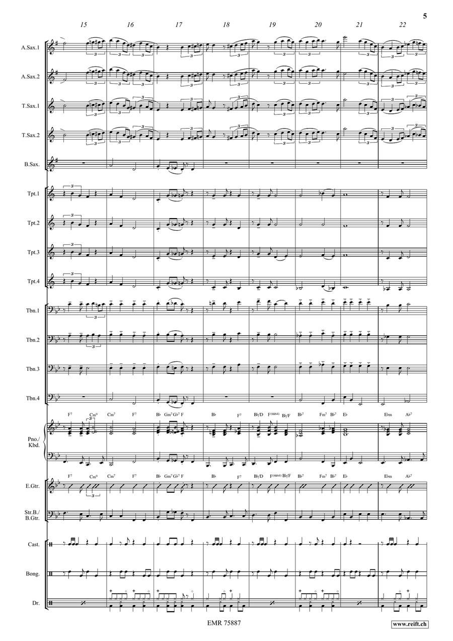 Por Una Cabeza Por Una Cabeza Big Band scores gallery preview page 6