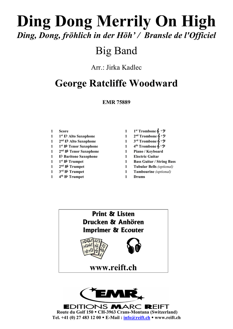 Ding Dong Merrily On High Big Band scores gallery preview page 2