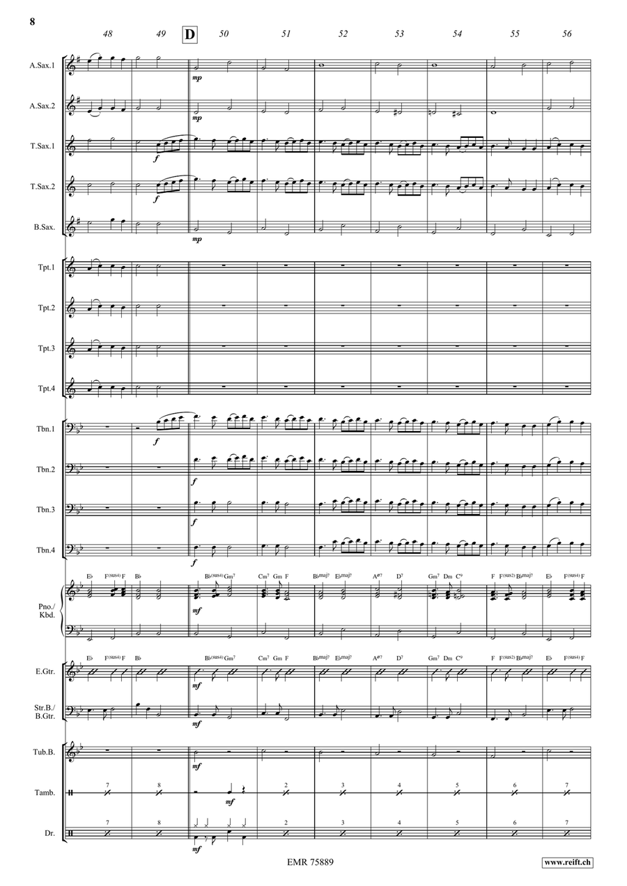 Ding Dong Merrily On High Big Band scores gallery preview page 9
