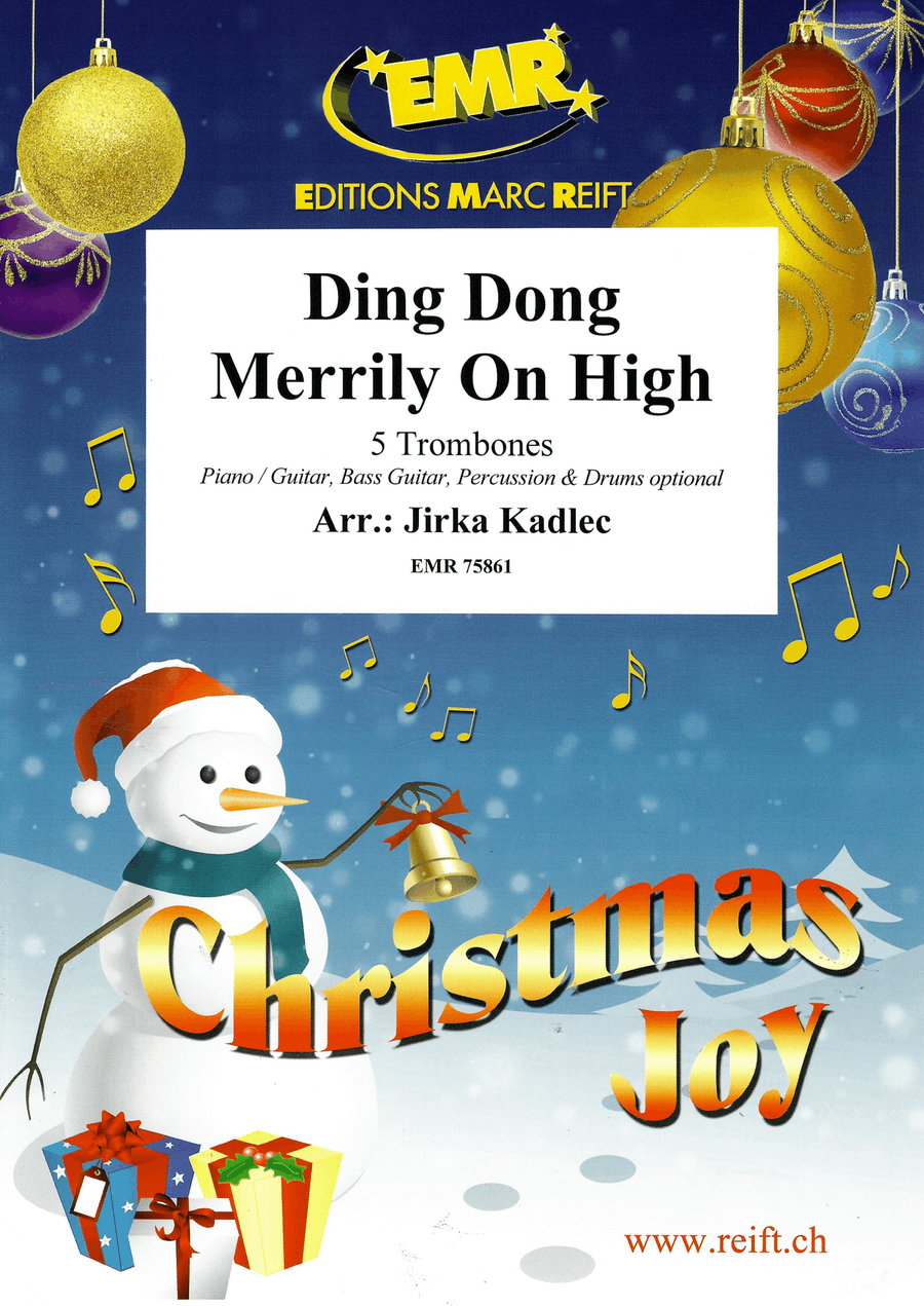 Ding Dong Merrily On High Trombone scores gallery preview page 1