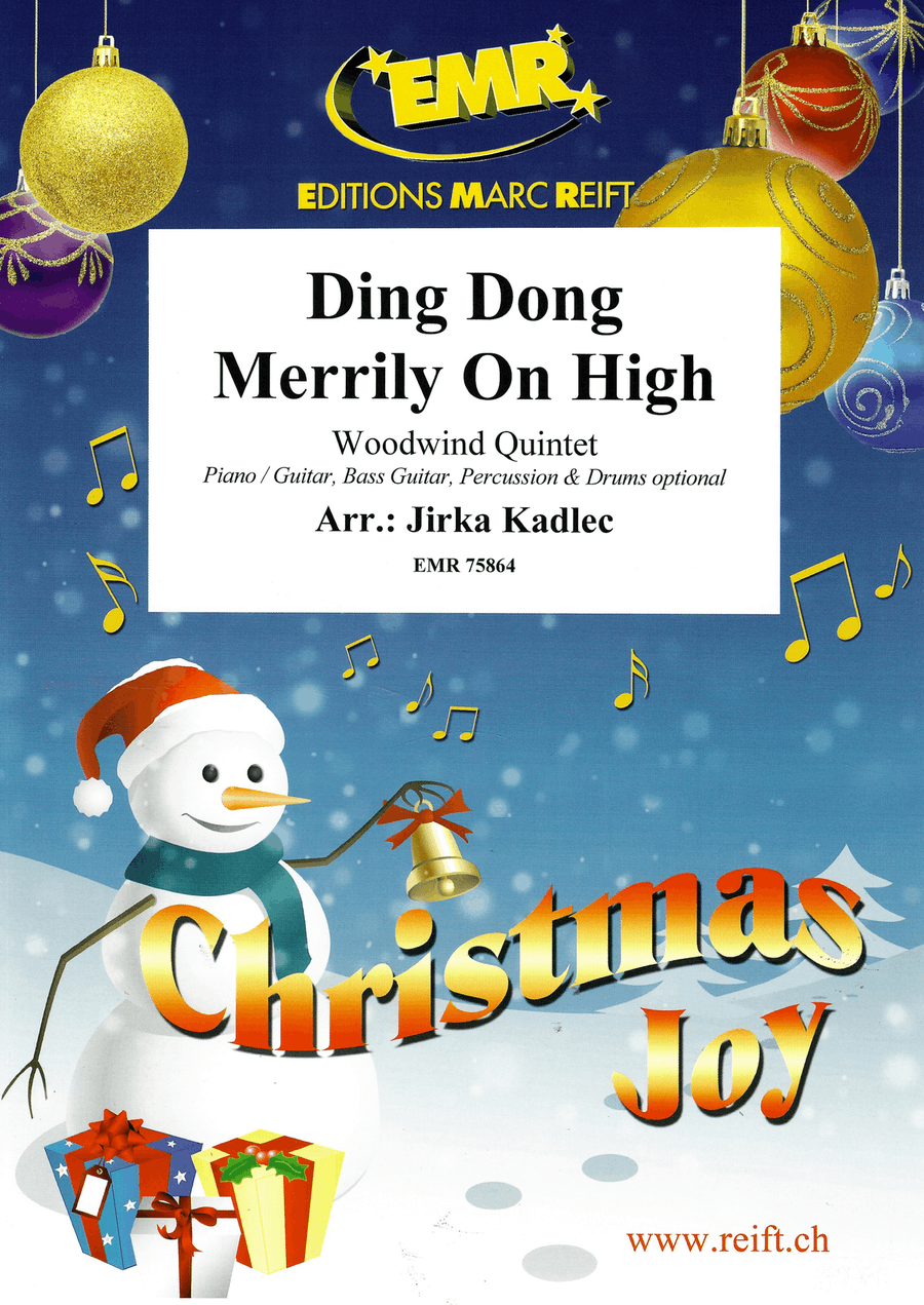 Ding Dong Merrily On High Woodwind Quintet scores gallery preview page 1