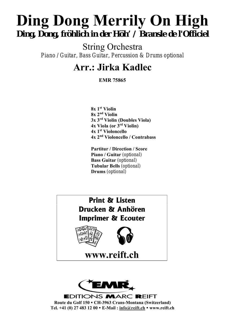 Ding Dong Merrily On High String Orchestra scores gallery preview page 2