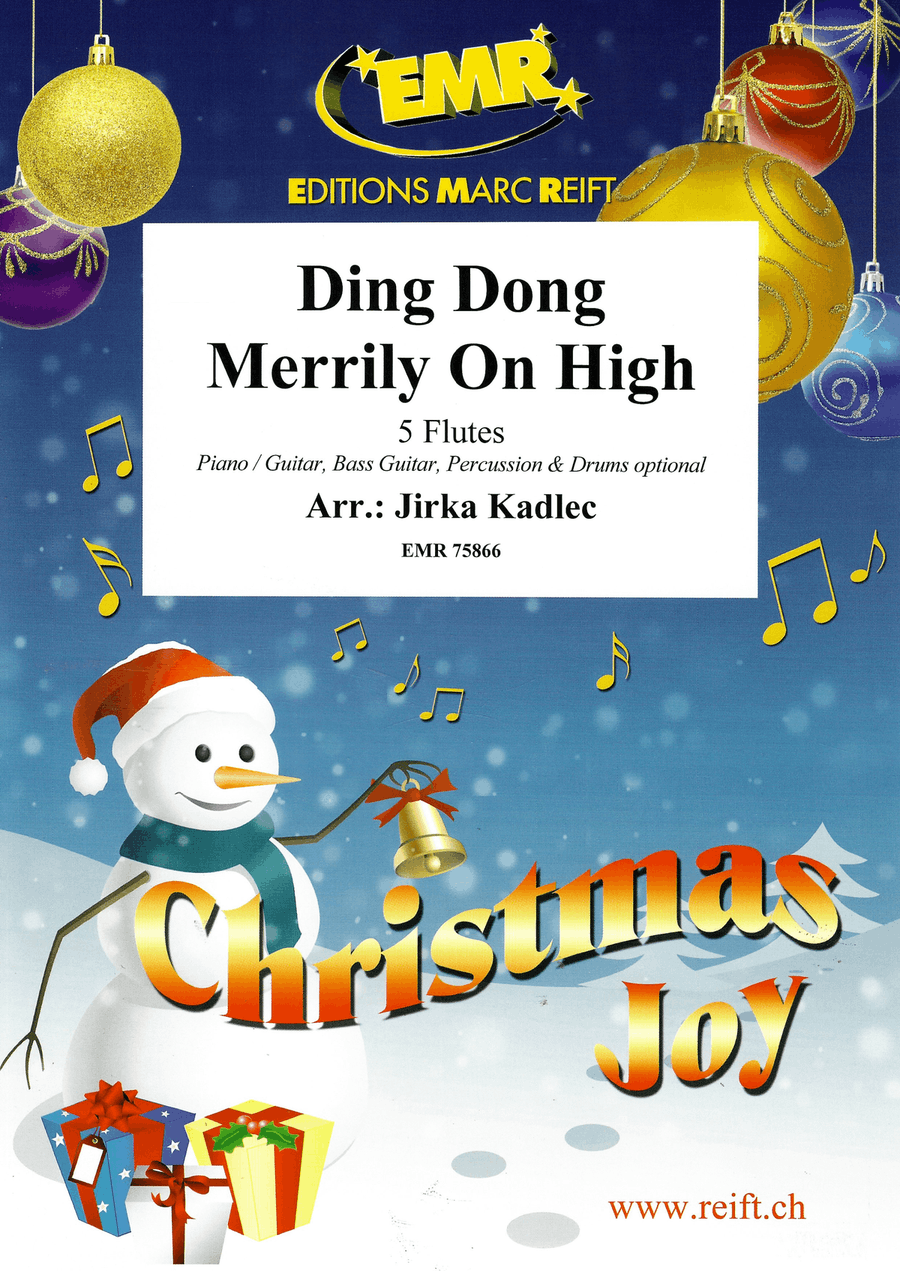 Ding Dong Merrily On High Flute scores gallery preview page 1