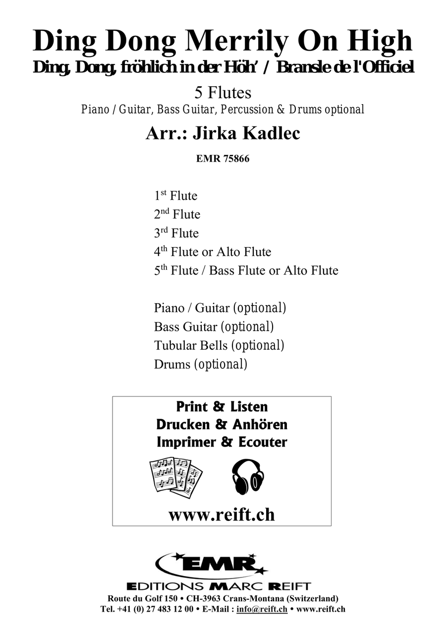 Ding Dong Merrily On High Flute scores gallery preview page 2