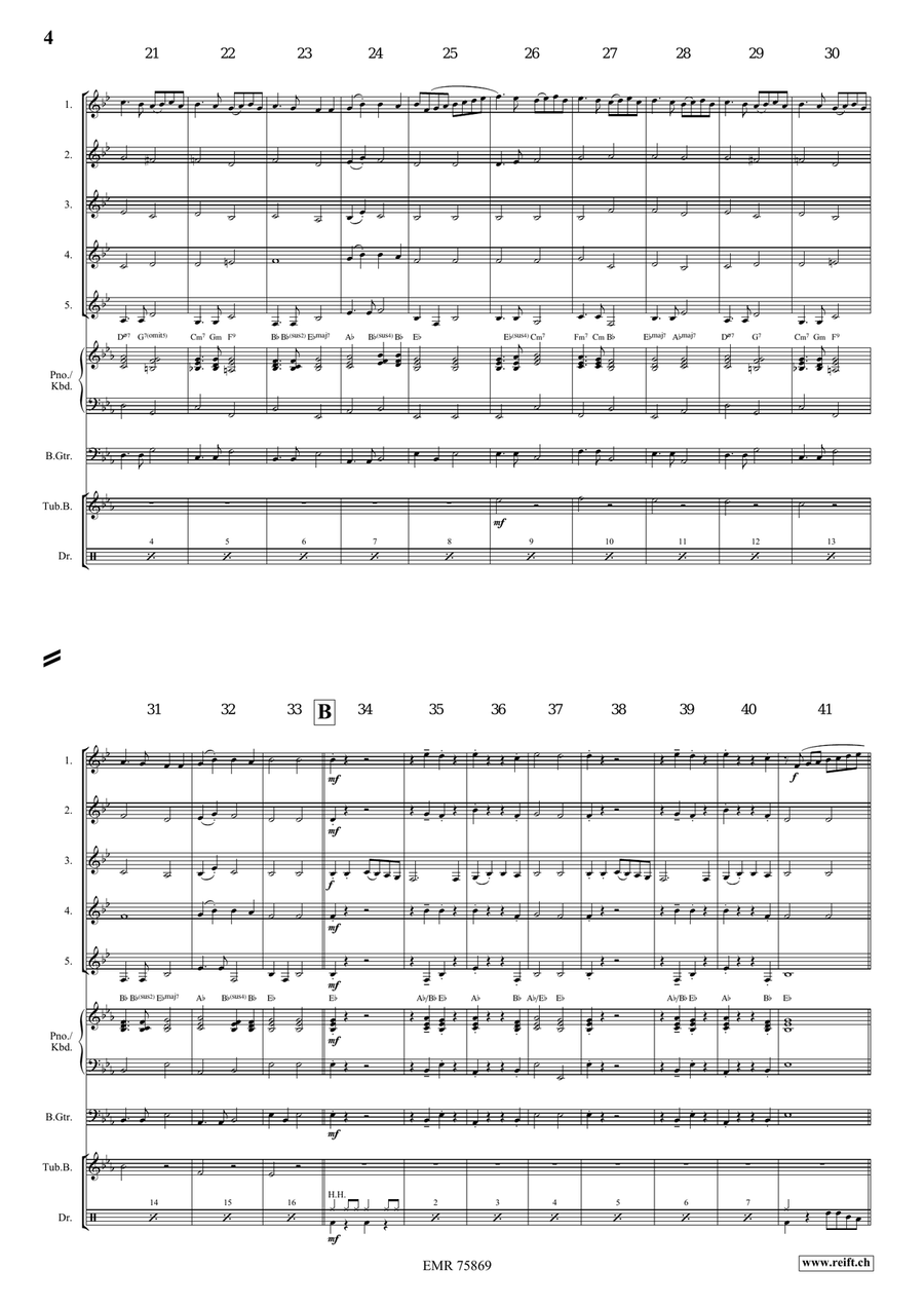 Ding Dong Merrily On High Horn scores gallery preview page 4
