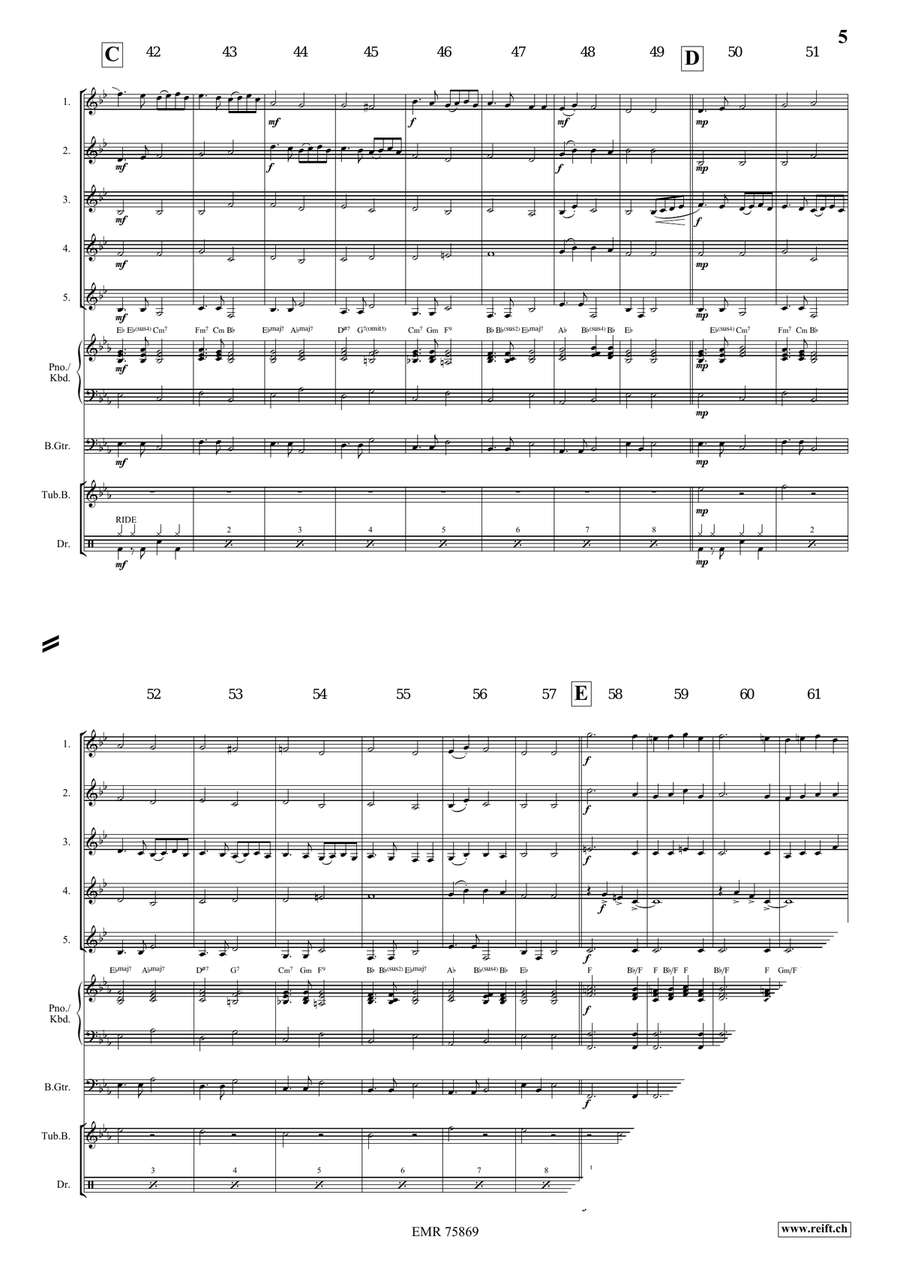 Ding Dong Merrily On High Horn scores gallery preview page 5