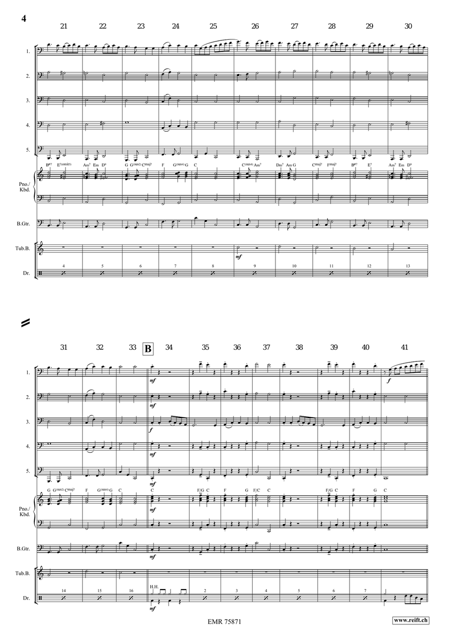 Ding Dong Merrily On High Tuba scores gallery preview page 4