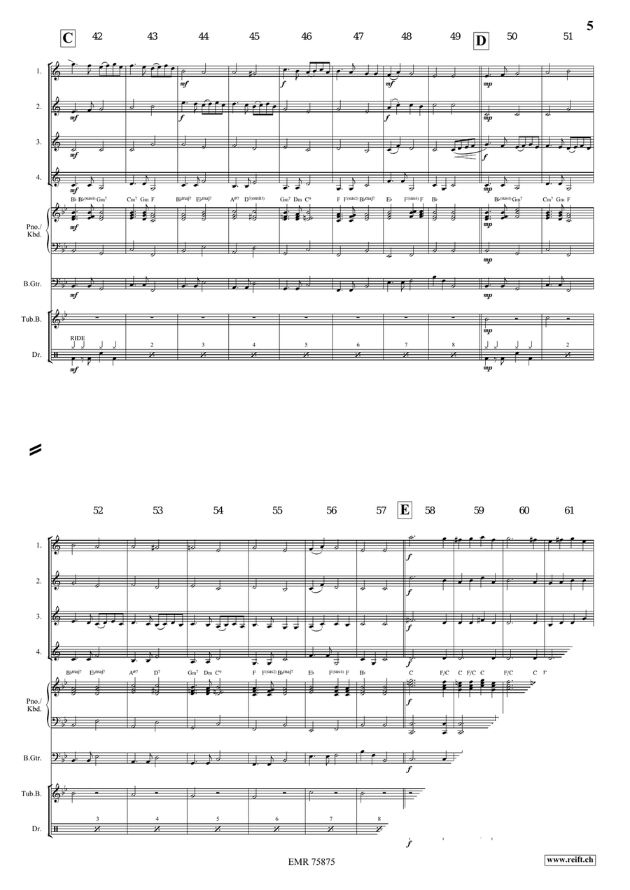 Ding Dong Merrily On High Cornet scores gallery preview page 5